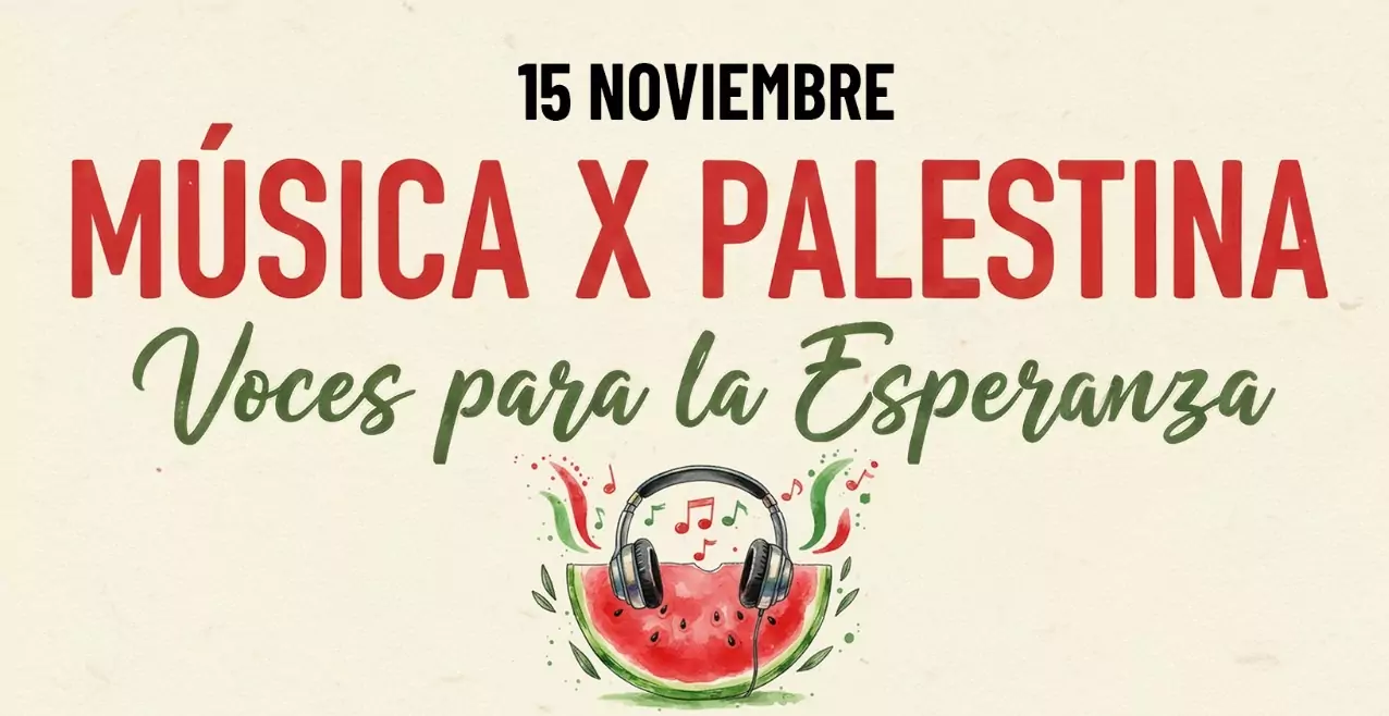 Acabamos de publicar los horarios para el concierto Música por Palestina, que iba a celebrarse este sábado 15 de noviembre en Fuenlabrada, pero la lluvia ha provocado que quede finalmente cancelado
