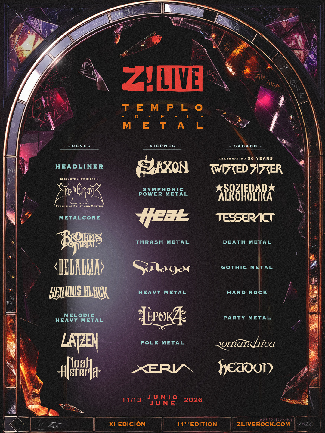 A falta de confirmar un buen puñado de nombres, incluso un cabeza de cartel, el Z! Live 2026 de Zamora desvela ya su programación por días