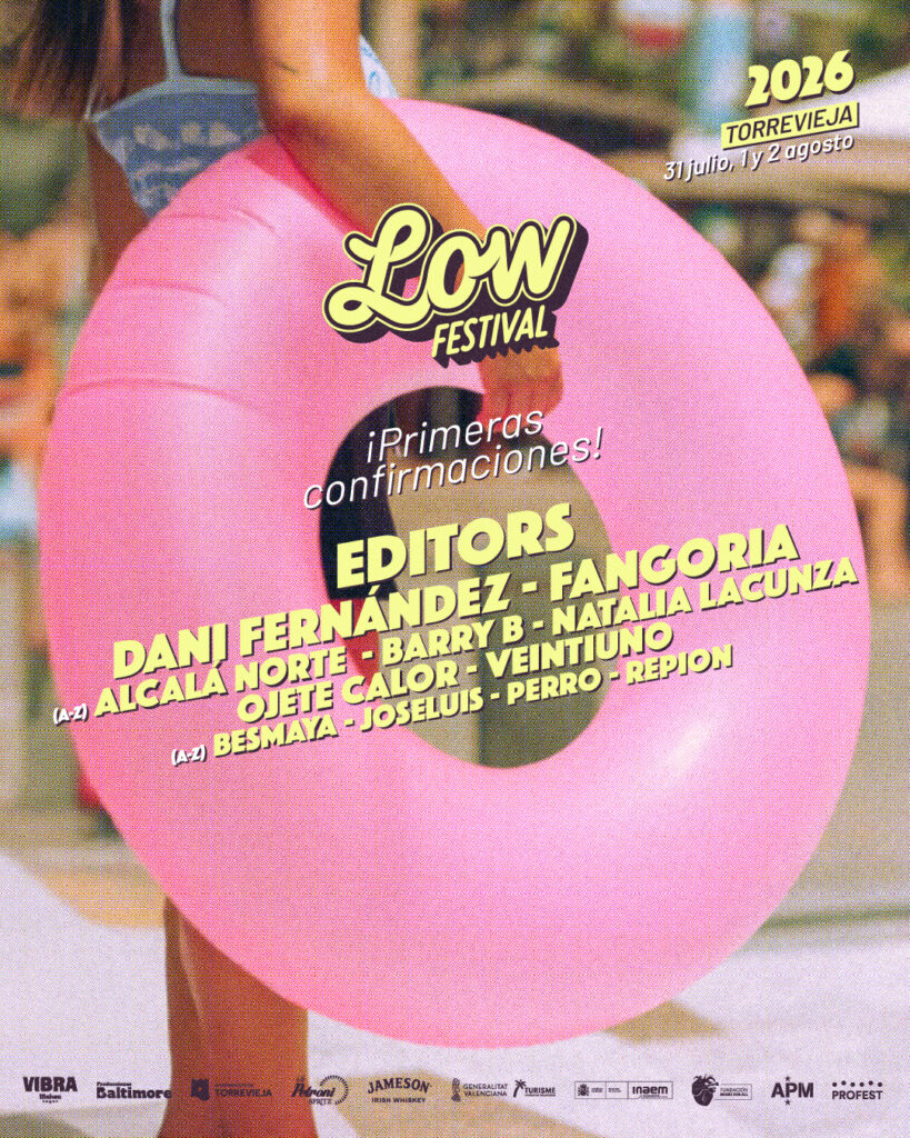 El Low Festival 2026 se muda a Torrevieja (Alicante) y confirma a Editors como principal cabeza de cartel, junto a Dani Fernández o Fangoria