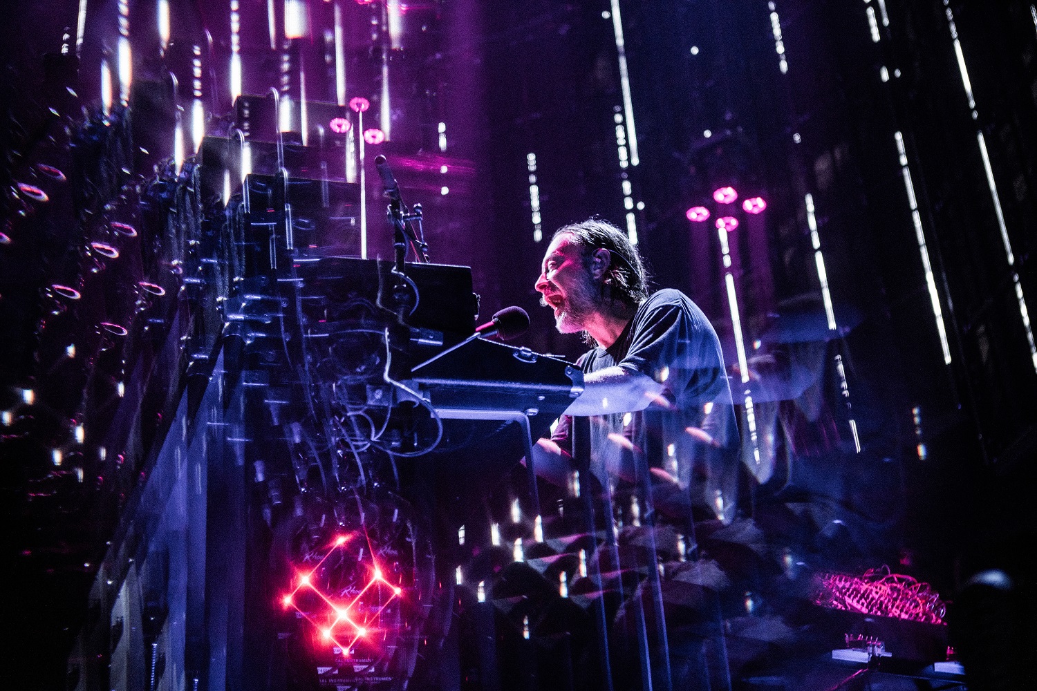 Thom York, cantante de Radiohead, el 4 de noviembre de 2025 en el Movistar Arena de Madrid