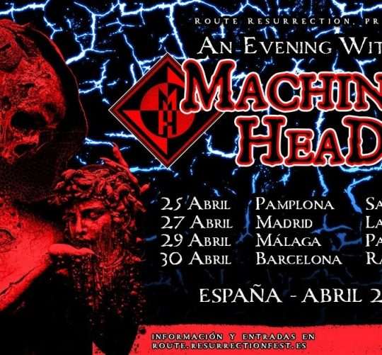 Machine Head anuncia su regreso a nuestro país con una gira española que constará de cuatro conciertos en salas en abril del próximo 2026
