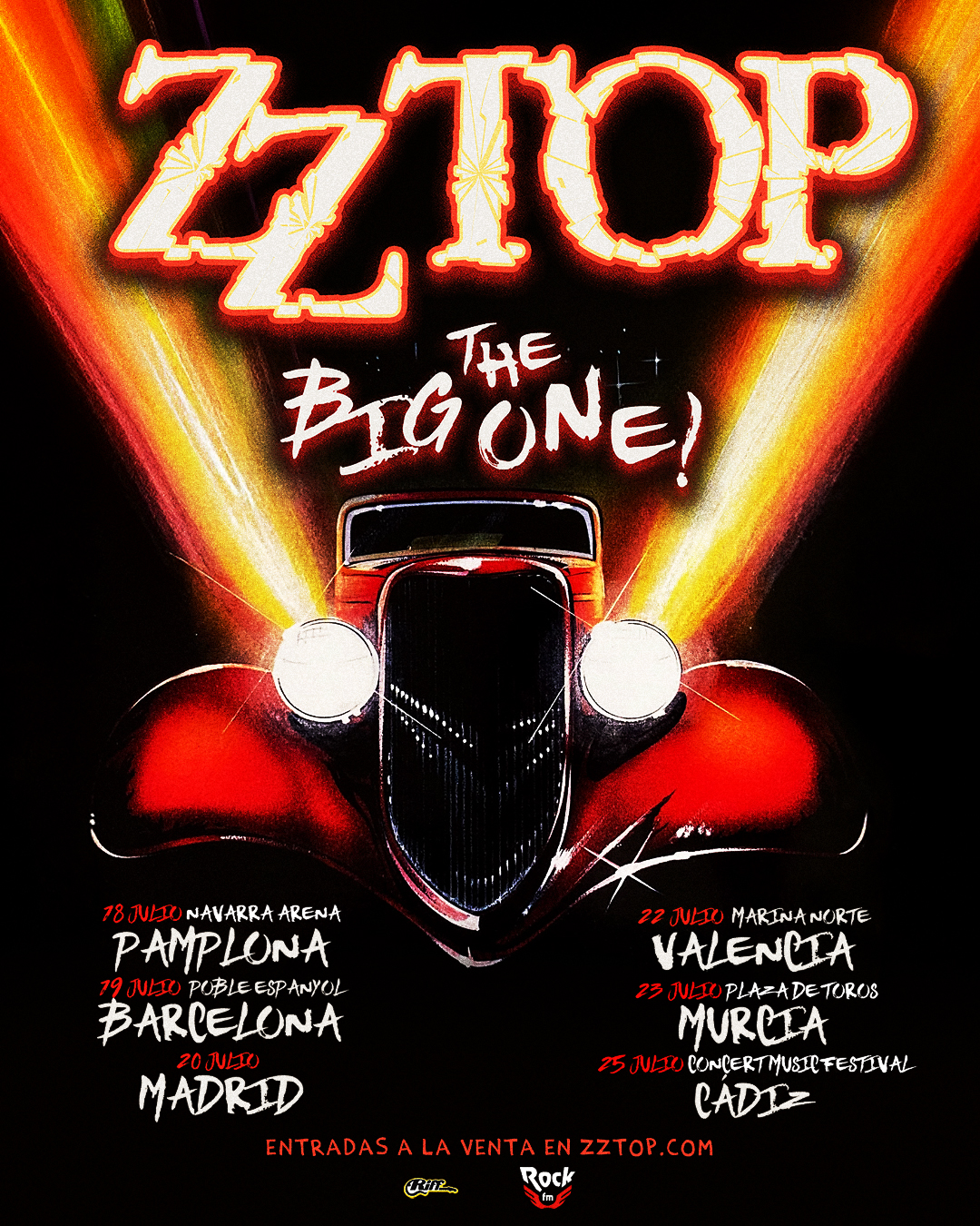 ZZ Top anuncia seis conciertos en España dentro de gira más extensa con una veintena de fechas por toda Europa en el verano del año 2026