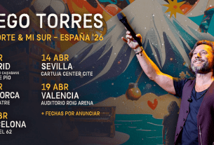 El artista argentino Diego Torres presentará su nuevo disco en una gira mundial y española que visitará nuestro país la próxima primavera