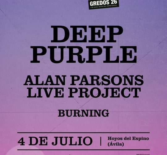 Alan Parsons Live Project y Burning se suman a Deep Purple en Músicos en la Naturaleza 2026, el 4 de julio en Hoyos del Espino (Ávila)