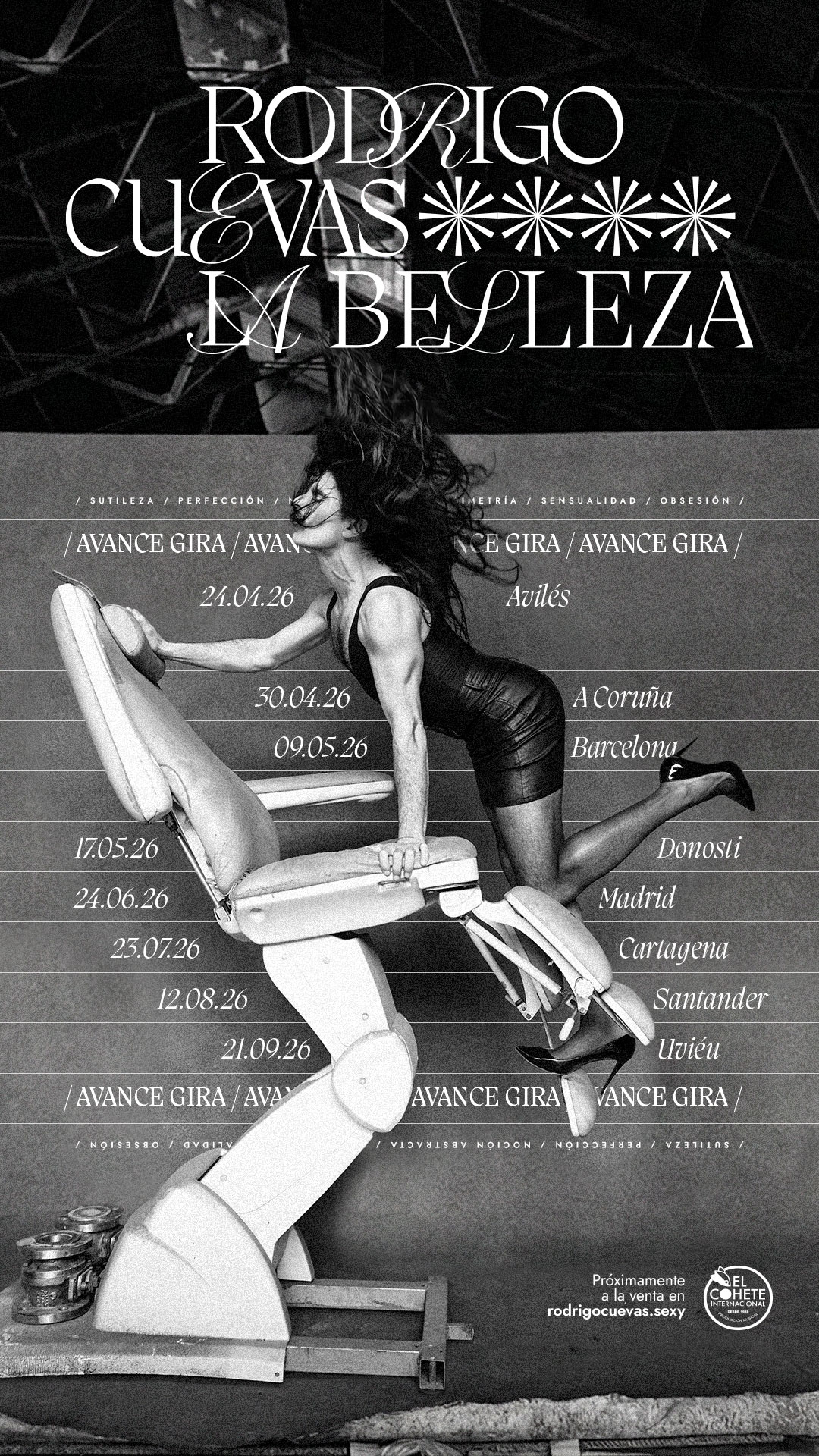 Rodrigo Cuevas anuncia las primeras fechas de ‘La Belleza’, su nueva gira, propuesta escénica y musical, que pondrá en marcha en el 2026