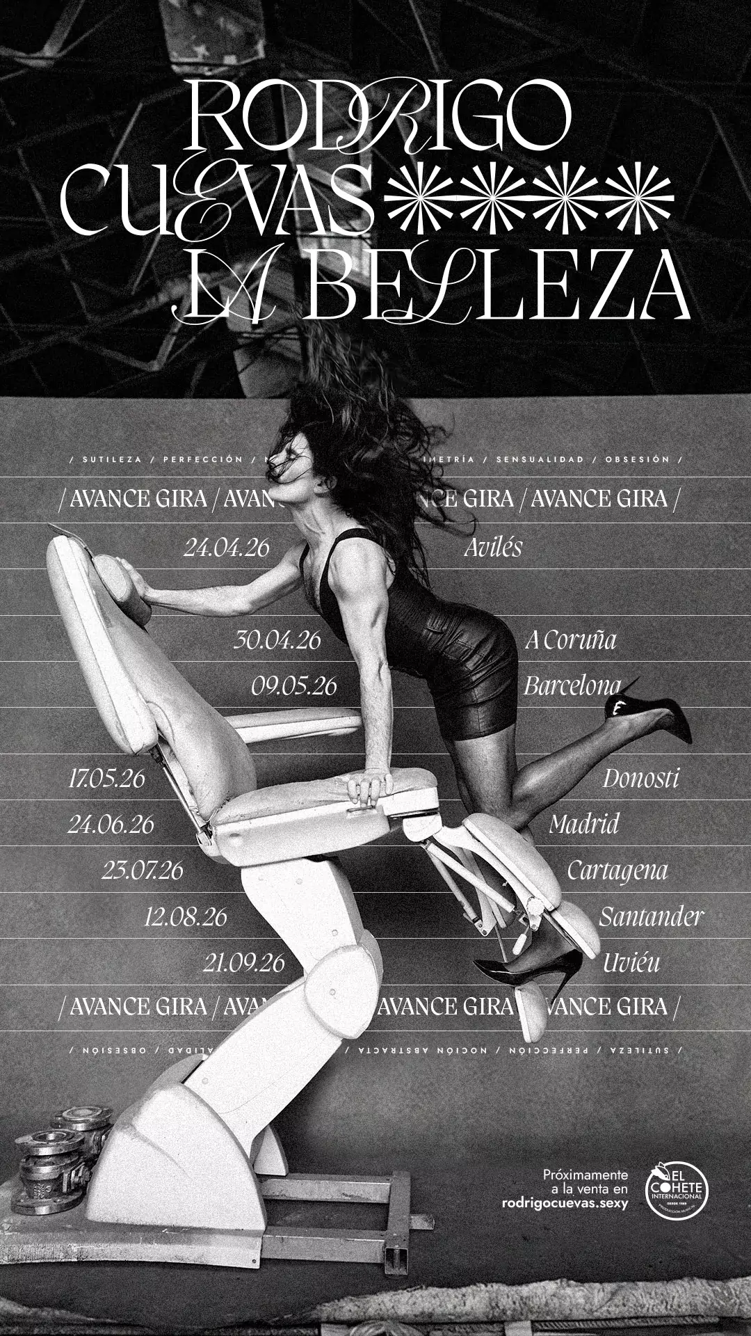 Rodrigo Cuevas anuncia las primeras fechas de ‘La Belleza’, su nueva gira, propuesta escénica y musical, que pondrá en marcha en el 2026