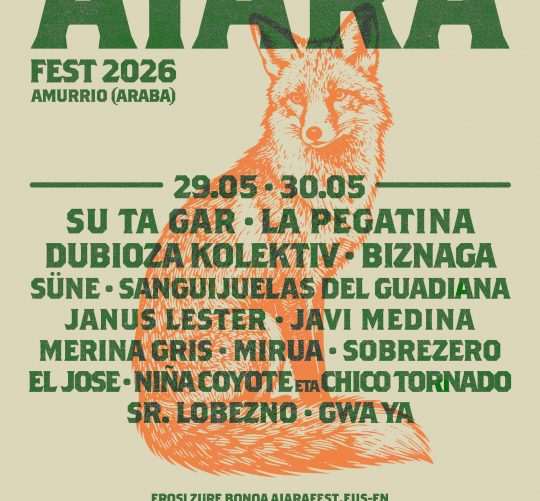 Rodeado de paisajes verdes y naturaleza, Aiara Fest celebrará su segunda edición los días 29 y 30 de mayo de 2026 en Amurrio (Álava),