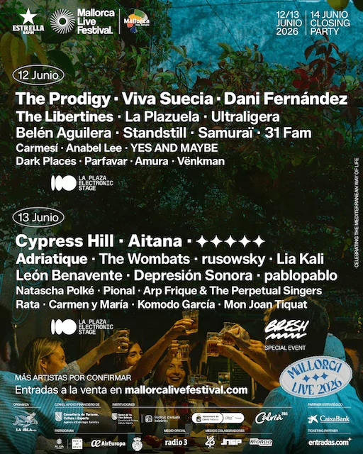 Mallorca Live 2026 desvela nuevas confirmaciones de su cartel, que tendrá lugar de nuevo en Calviá los próximos días 12 y 13 de junio