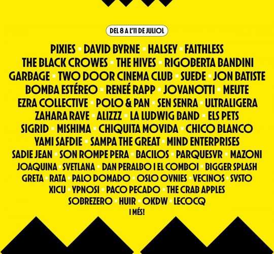 Ya tenemos el cartel del festival Cruilla 2026, una cita musical que se celebrará en en Parc del Fòrum de Barcelona del 8 al 11 de julio