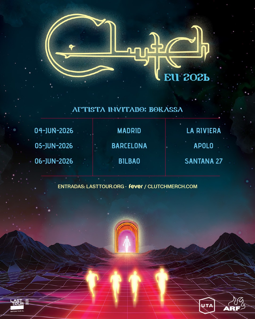 Clutch anuncia su esperado regreso al Estado con tres conciertos confirmados en junio de este año 2026 en salas de Madrid, Barcelona y Bilbao