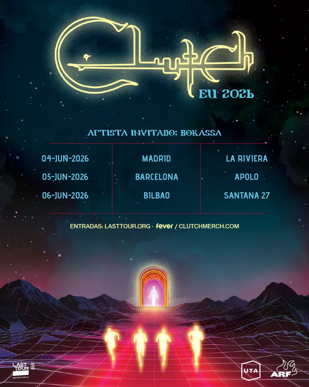 Clutch anuncia su esperado regreso al Estado con tres conciertos confirmados en junio de este año 2026 en salas de Madrid, Barcelona y Bilbao