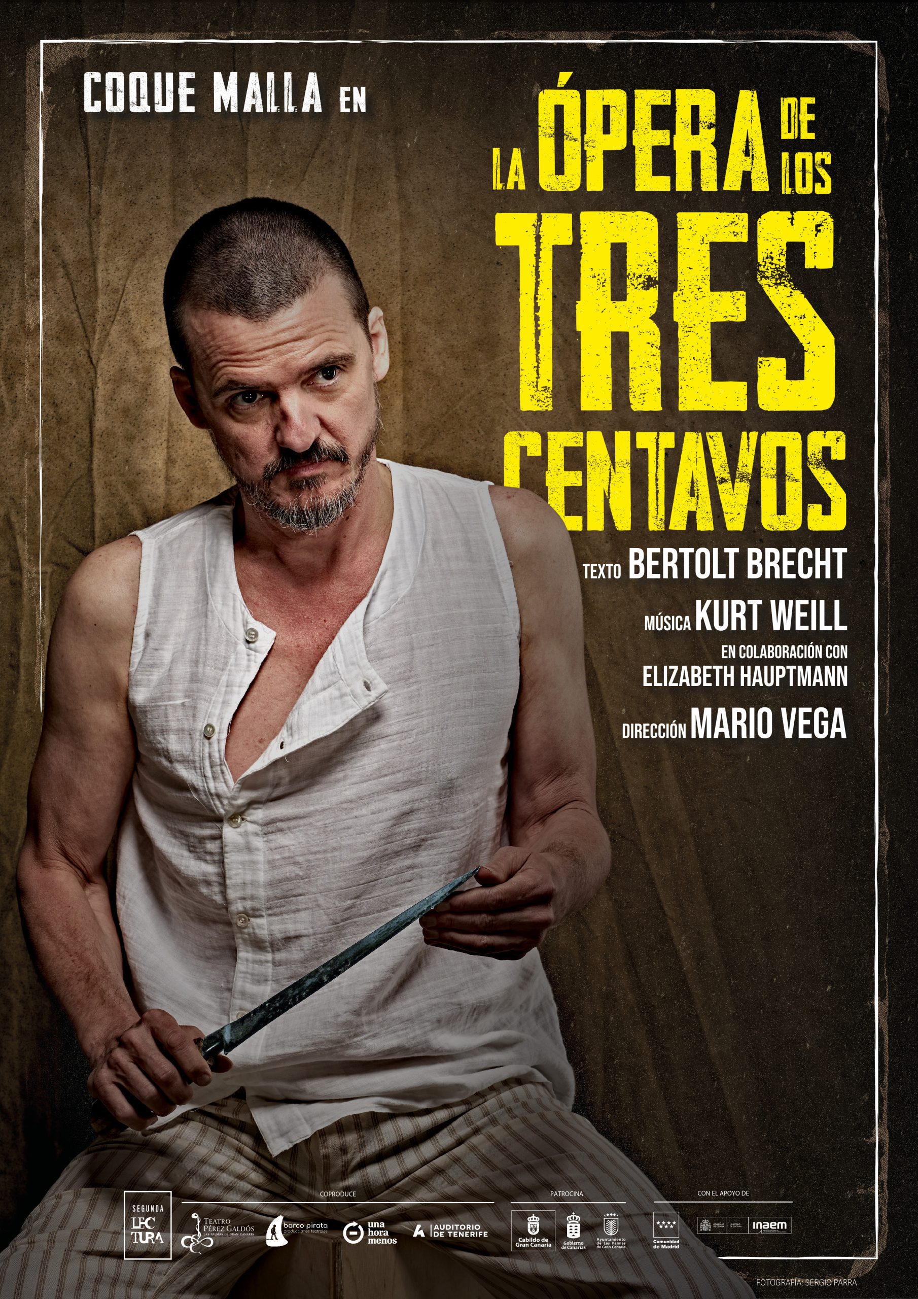 Coque Malla, Bertolt Brecht y Kurt Weill en el montaje teatral 'La ópera de los 3 centavos', que se estrena en Las Palmas de Gran Canaria