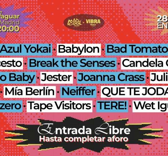 Ya se conocen las 18 bandas seleccionadas para las finales del Mad Cool Talent by Vibra Mahou 2026, que se celebran este enero en Madrid