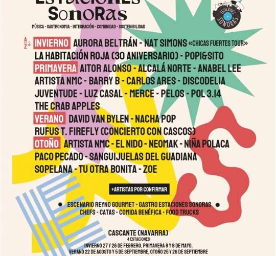 Programación del Estaciones Sonoras 2026, uno de los ciclos de conciertos (o festivales) que más molan porque van genuinamente a su bola
