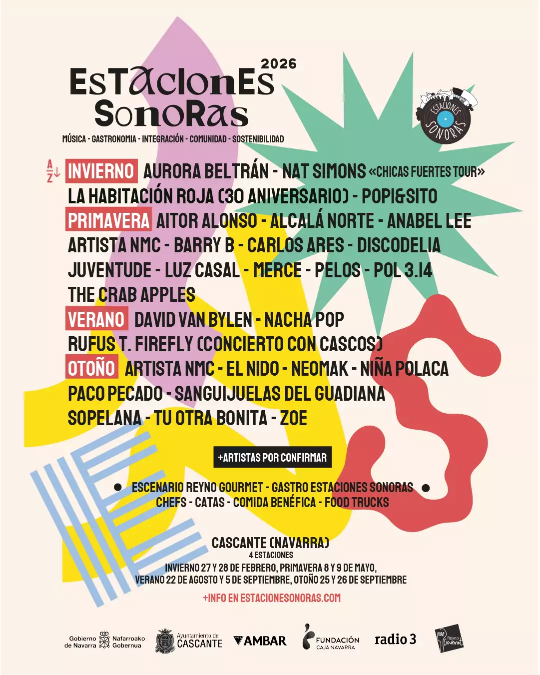 Programación del Estaciones Sonoras 2026, uno de los ciclos de conciertos (o festivales) que más molan porque van genuinamente a su bola