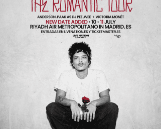 Bruno Mars dará dos conciertos en el estadio Metropolitano de Madrid el próximo verano. A la fecha del 10 de julio se suma otra el día 11