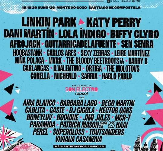 O Son do Camino 2026 presenta su cartel completo con nuevas incorporaciones. La cita es del 18 al 20 de junio en el Monte do Gozo de Santiago