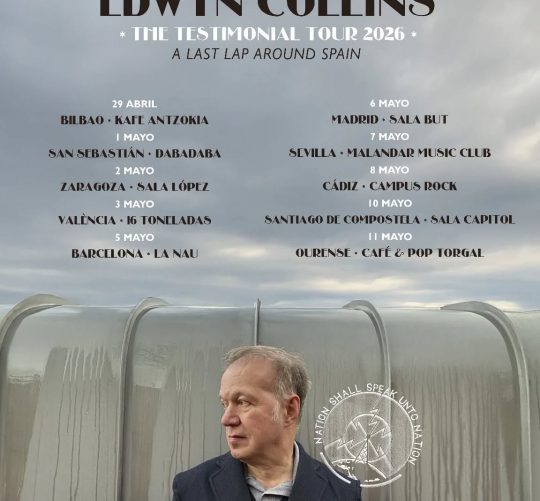 El músico escocés Edwyn Collins volverá a nuestro país para una última gira española en la que se despedirá de nuestros escenarios
