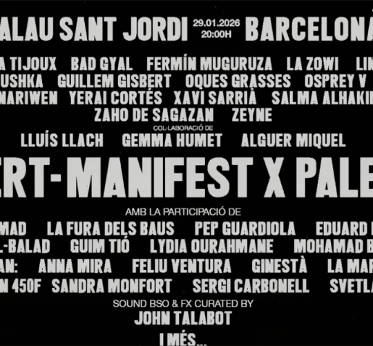 RTVE emitirá en directo el concierto ‘Act x Palestine’, que se celebra este jueves en el Palau Sant Jordi de Barcelona en apoyo a Palestina