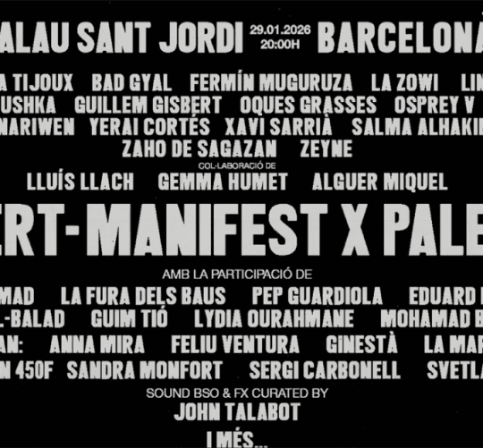 RTVE emitirá en directo el concierto ‘Act x Palestine’, que se celebra este jueves en el Palau Sant Jordi de Barcelona en apoyo a Palestina