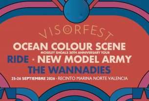 Visor Fest 2026 amplía su cartel con Ocean Colour, New Model Army y The Wannadies. En septiembre en el recinto de la Marina Norte de Valencia