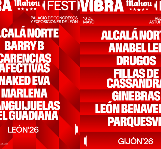 Vibra Mahou Fest 2026 desvela los carteles completos de sus cuatro citas de este año, que tendrán lugar en Valladolid, León, Gijón y Segovia