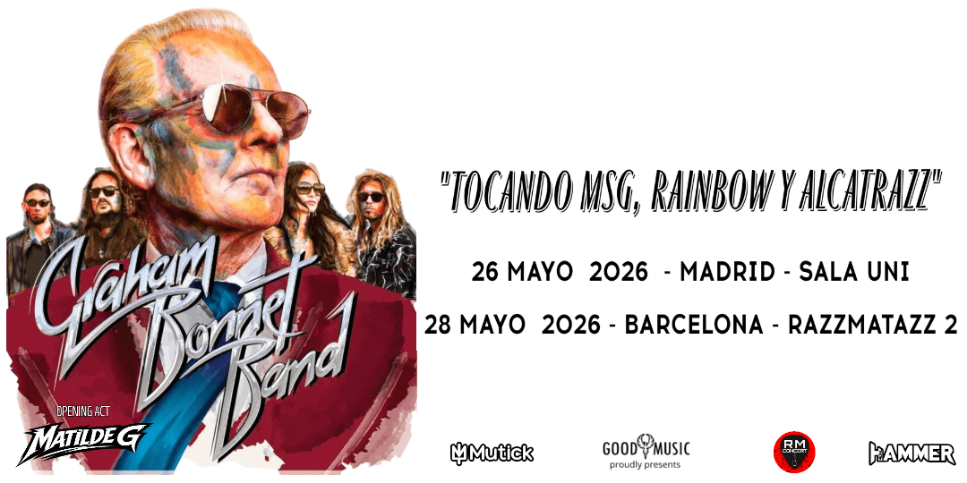 Conciertos de Graham Bonnet en Madrid y Barcelona