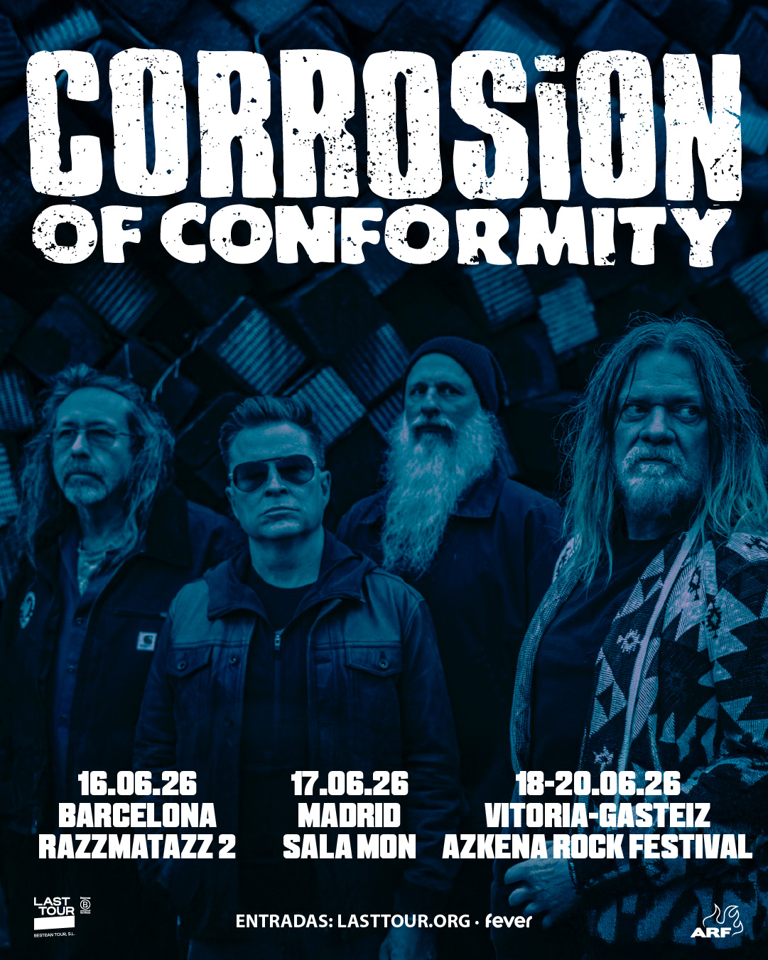 Corrosion of Conformity amplían su paso por nuestro país el próximo mes de junio de 2026 con dos conciertos en salas de Barcelona y Madrid