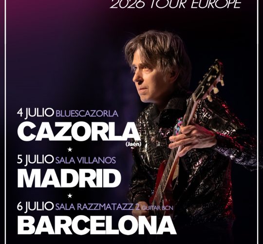 Eric Johnson confirma tres conciertos en España en julio para presentar su 'Texaphonic 2026 Tour' el próximo verano, durante el mes de julio