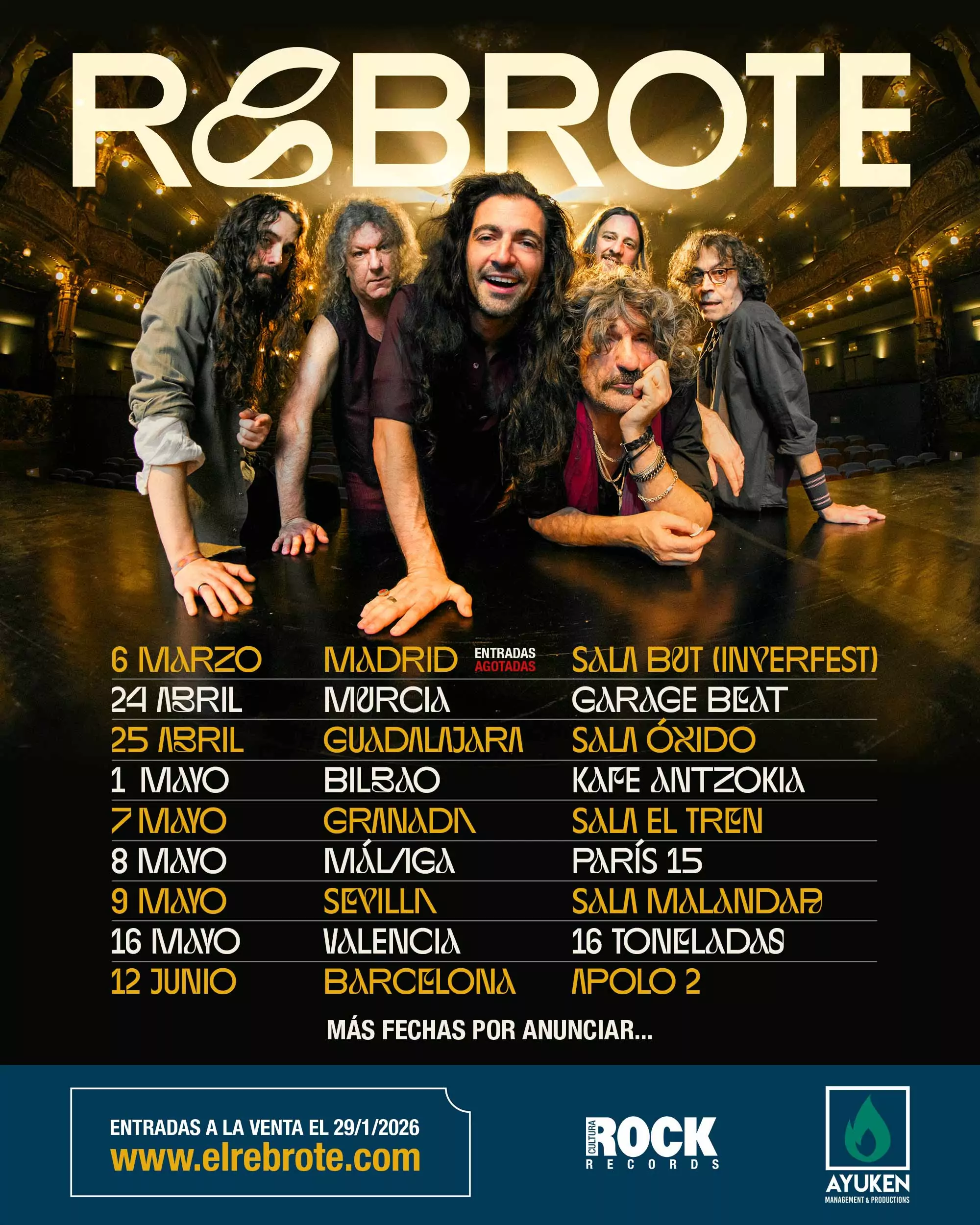 Rebrote es la nueva banda de Iñaki Uoho y está tan a tope que acaba de publicar su nuevo disco y anunciar gira de conciertos