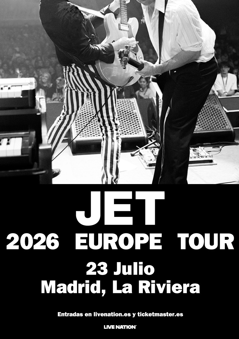 Jet regresan a España el próximo 23 de julio para dar un único concierto en La Riviera de Madrid. Las entradas cuestan 35 euros más gastos