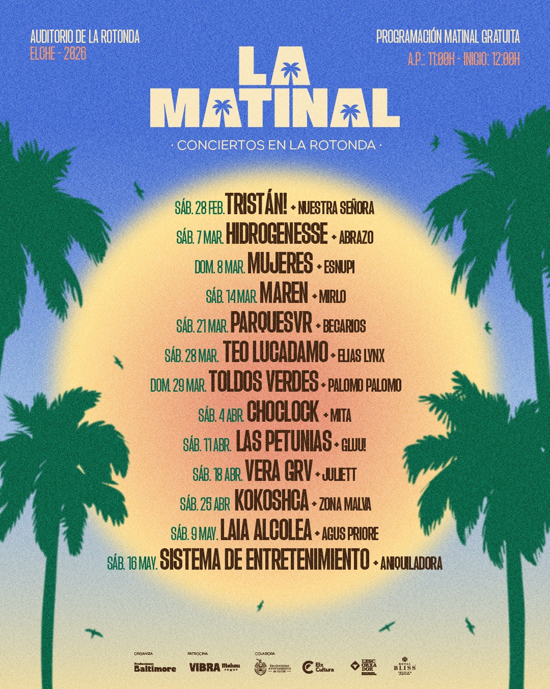 El Ayuntamiento de Elche, a través de la concejalía de Cultura, ha presentado La Matinal, un nuevo ciclo de conciertos gratuitos