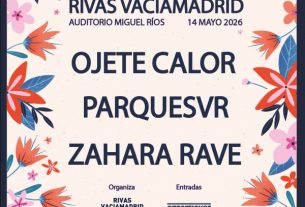 Ya se conoce el cartel de dos de los cuatro conciertos de las próximas Fiestas de Rivas Vaciamadrid, que se celebran en mayo de 2026