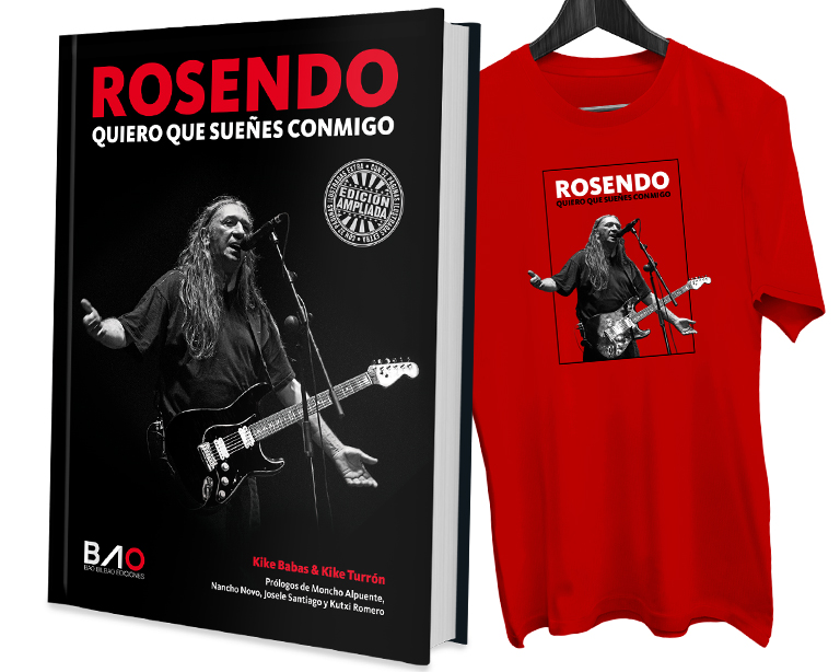 Ya está en preventa la edición ampliada del libro 'Rosendo. Quiero que sueñes conmigo', con 32 nuevas páginas y camiseta exclusiva de regalo