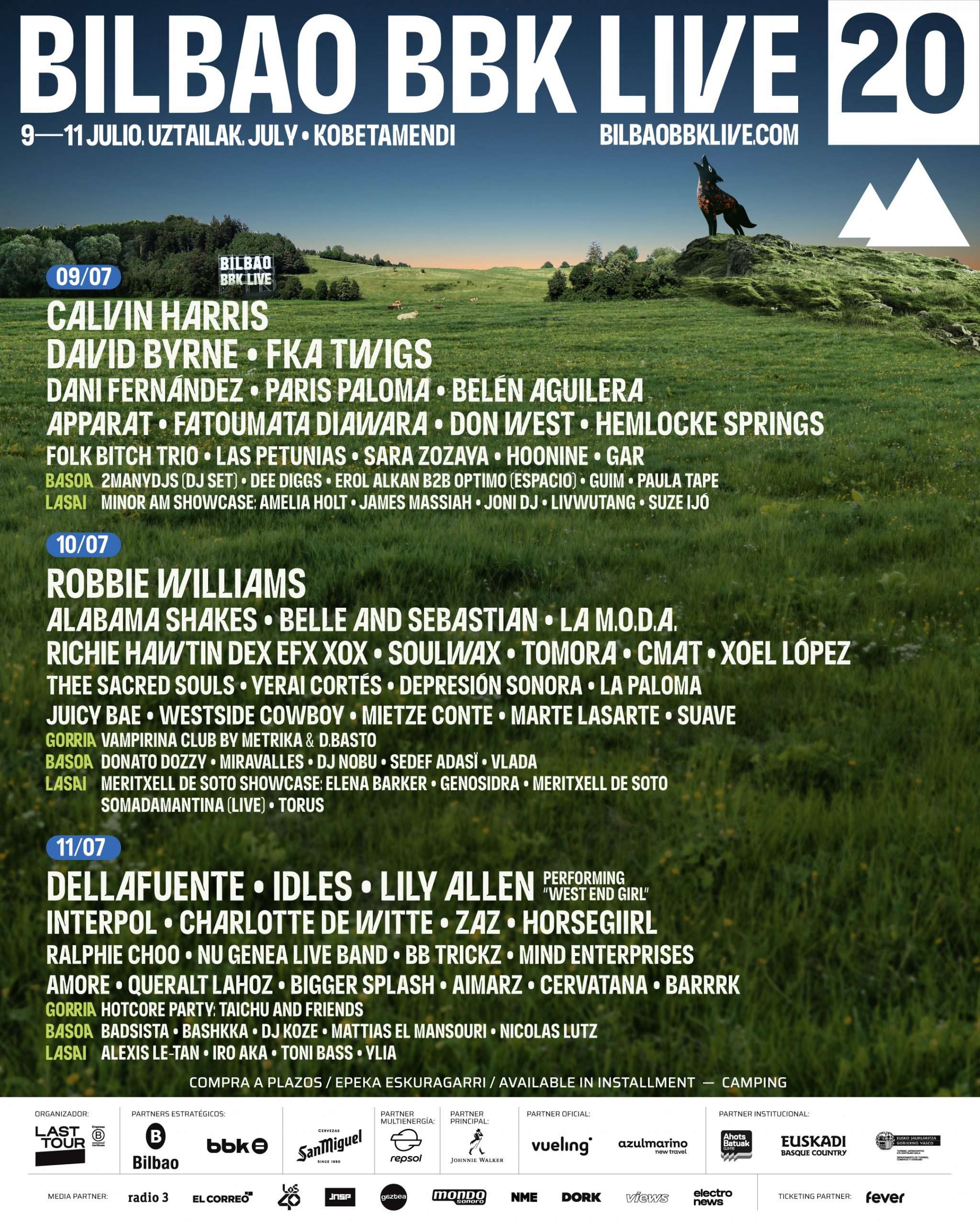 Bilbao BBK Live 2026 completa su cartel con FKA twigs y desvela la programación por días de su 20 aniversario, a celebrar de 9 a 11 de julio