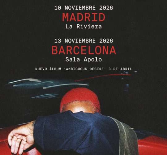 Arlo Parks anuncia conciertos en Madrid y Barcelona en noviembre de este 2026. Las citas son el día 10 en La Riviera y el 13 en la Sala Apolo