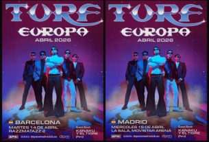 Turf dará dos conciertos en España en primavera, el 14 de abril en Barcelona (Razzmatazz 2) y el 15 de abril en Madrid (La Sala – Movistar)