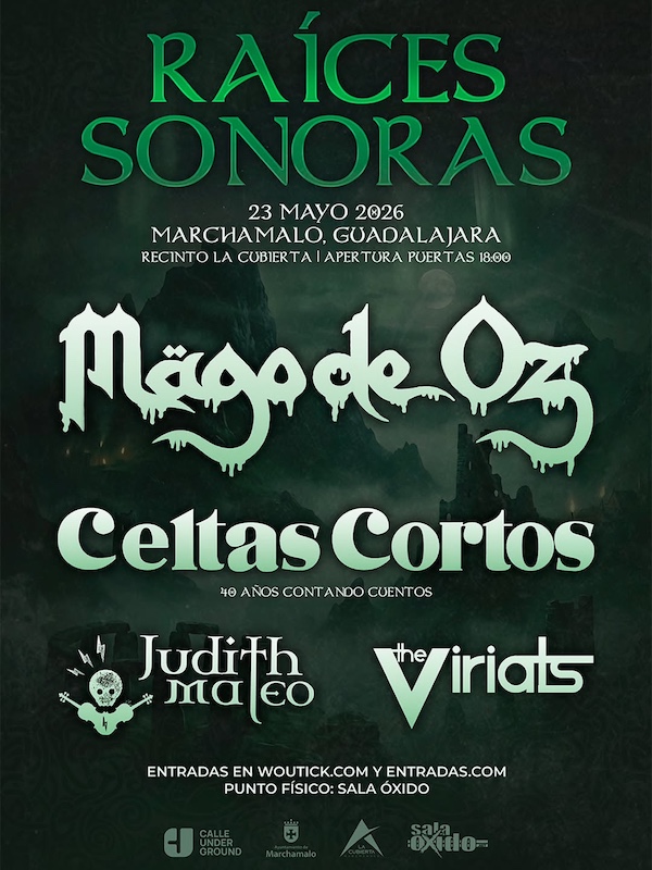 Nace Raíces Sonoras, un nuevo festival de gran formato en Marchamalo (Guadalajara). El 23 de mayo de 2026 con Mago de Oz, Celtas Cortos y más