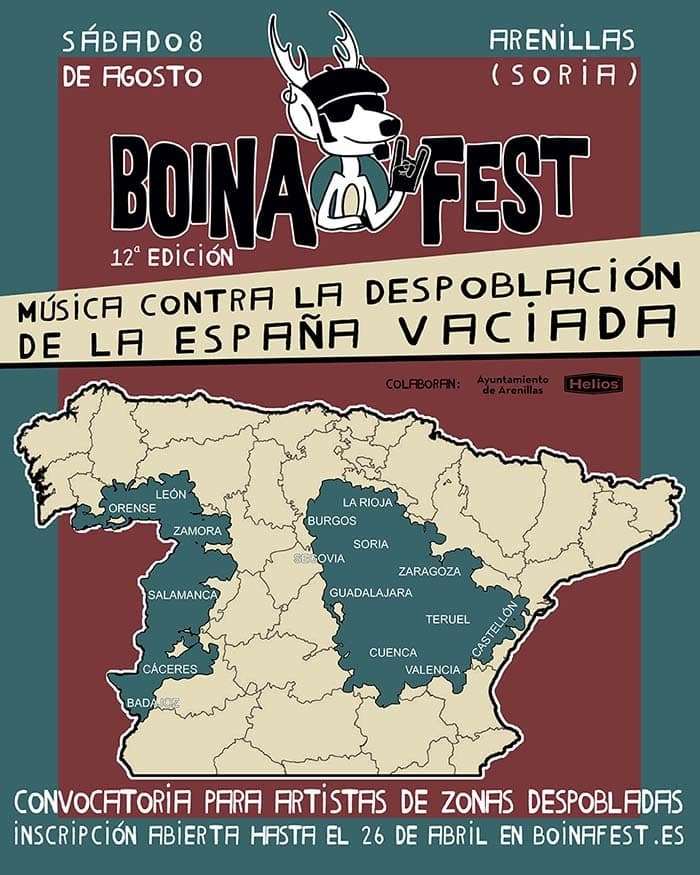 Boina Fest busca un año más artistas desconocidos de la España vaciada en su lucha contra la despoblación desde Arenillas (Soria)