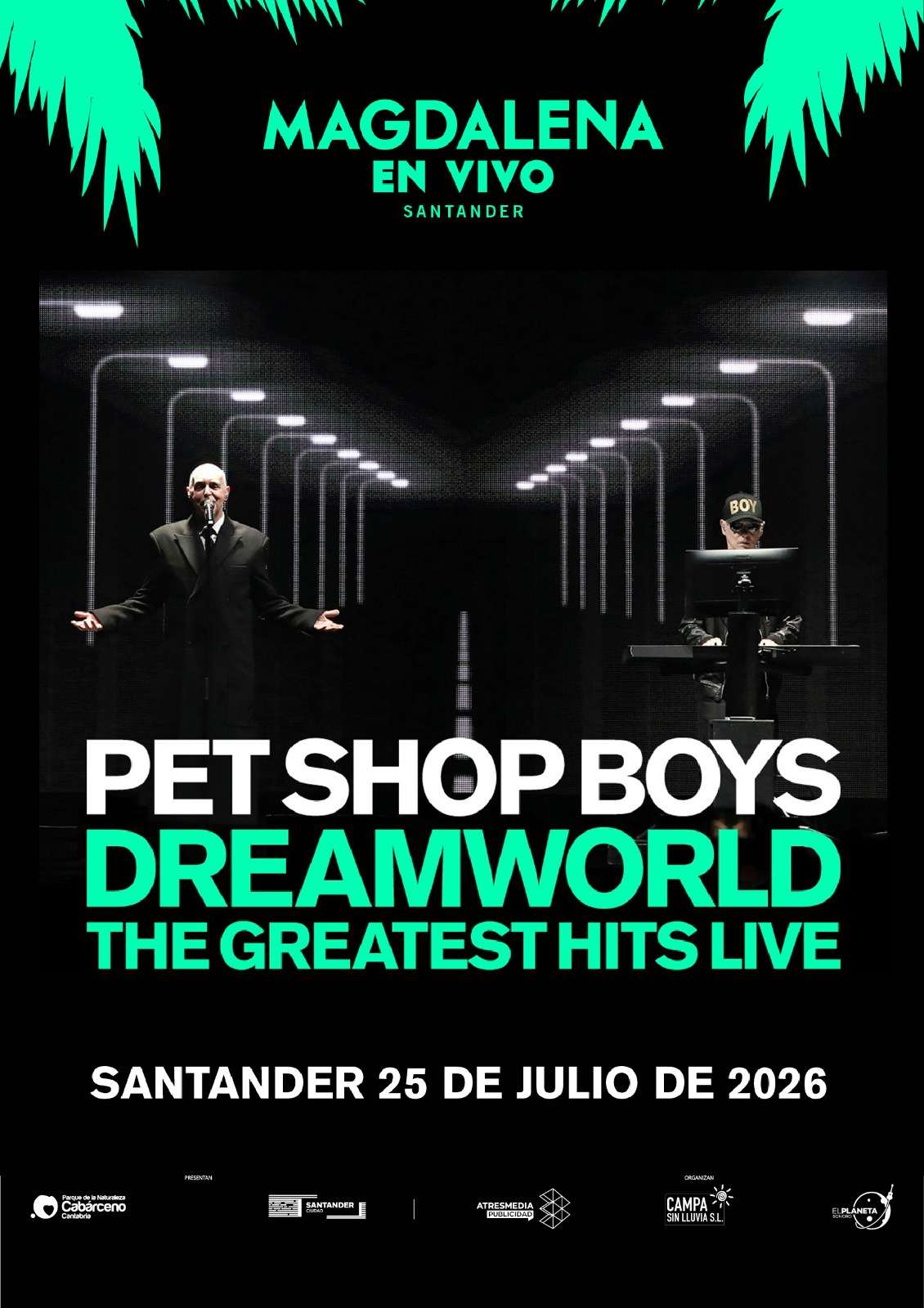 El dúo inglés Pet Shop Boys dará en la Campa de la Magdalena de Santander el 25 de julio su único concierto en España de este año 2026