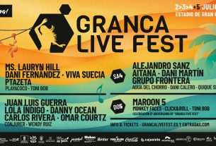 El Granca Live Fest 2026 anuncia sus últimas incorporaciones: Lauryn Hill, Juan Luis Guerra, Omar Courtz y Maroon 5. Del 2 al 5 de julio