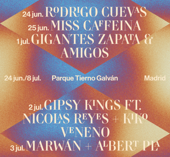 Madrid suma una nueva cita musical a su calendario estival: La Carbonería del Parque Tierno Galván. Un ciclo del 24 de junio al 8 de julio