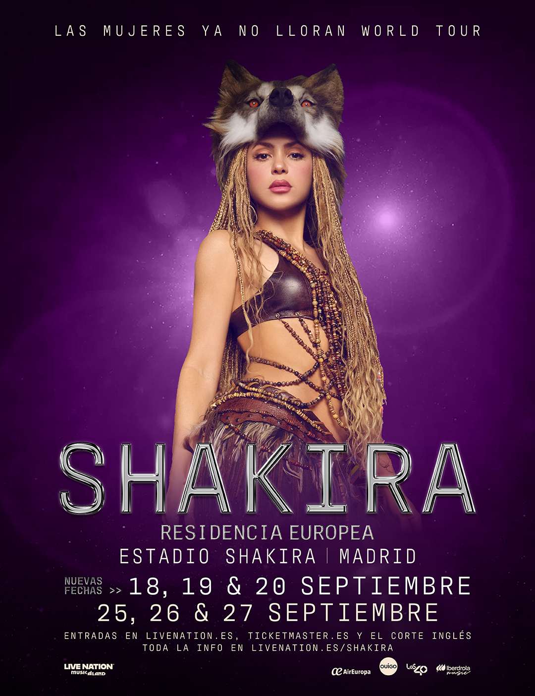 Toda la información para conseguir comprar las entradas para alguno de los seis conciertos de Shakira en Madrid en septiembre de 2026