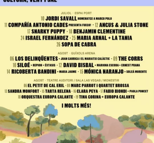 El Festival de la Porta Ferrada presenta los conciertos de su 64 edición, que se celebrará del 10 de julio al 20 de agosto de 2026