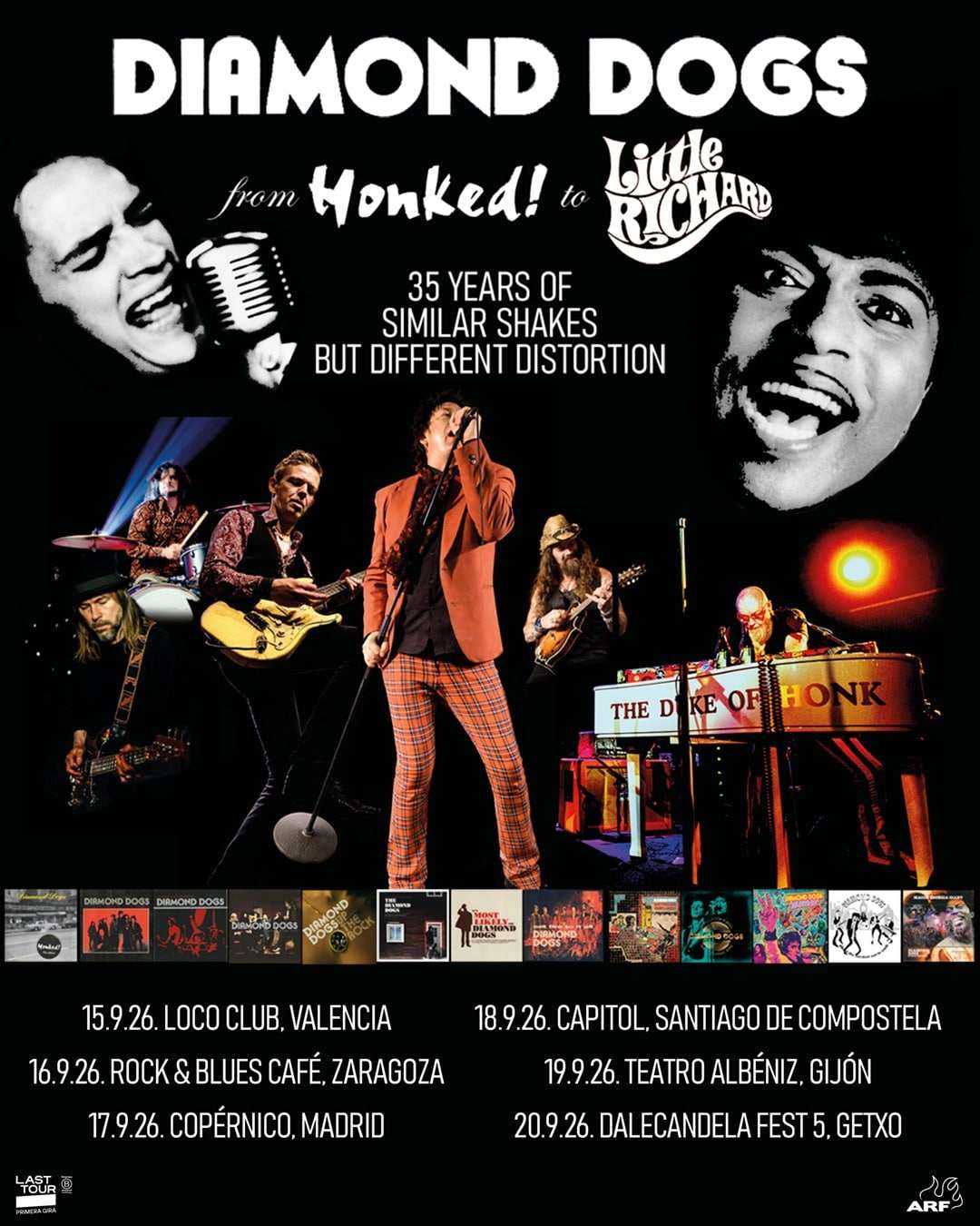 La banda sueca Diamond Dogs volverá a los escenarios el próximo mes de septiembre con una gira española que recorrerá distintas ciudades