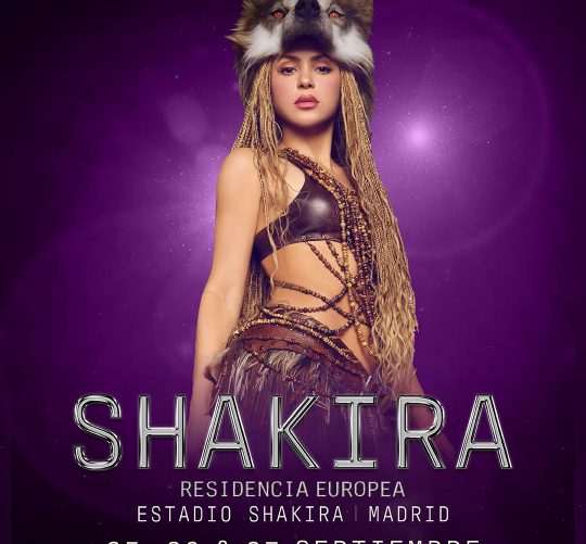 Shakira anuncia tres conciertos en Madrid en septiembre de 2026