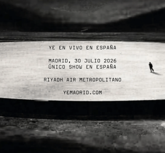 Kanye West (Ye) anuncia concierto en el Estadio Riyadh Aire Metropolitano de Madrid el 30 de julio de 2026
