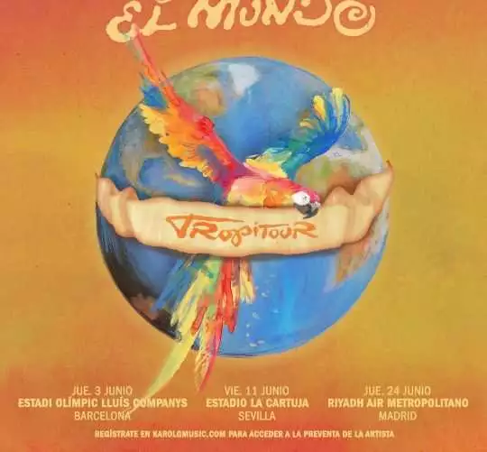 Karol G anuncia su regreso a España con tres grandes conciertos en estadios de Barcelona, Sevilla y Madrid el próximo mes de junio de 2027