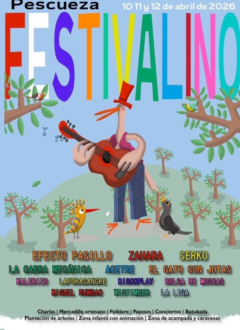 Este fin de semana se celebra una nueva edición del Festivalino en Pescueza (Cáceres), cita gratuita este 2026 Zahara, Efecto Pasillo y mucho más