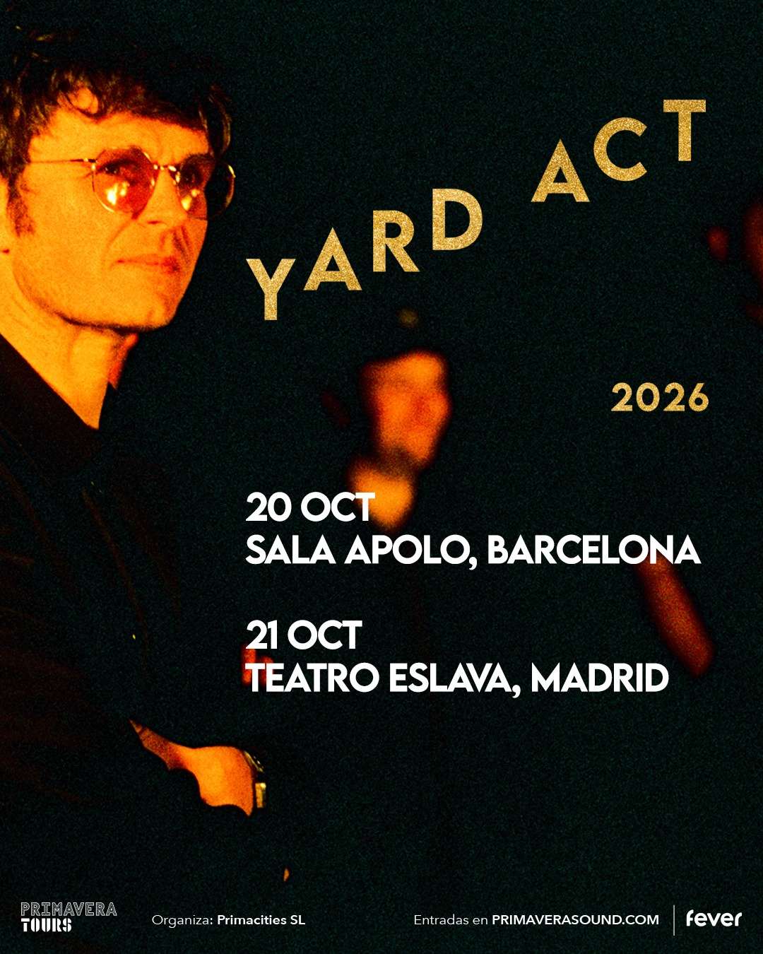 Yard Act actuará en Barcelona y Madrid en octubre de este presente año 2026. Entradas ya a la venta en Fever por 25 euros más gastos